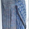 Indigo Blue Ajrakh Modal Silk Sari