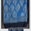 the Indigo Blue Ajrakh Modal Silk Sari and Blouse