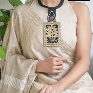 the exquisite Tribal Dokra ‘Tree of Life’ Nets (Jali) Handcrafted Brass Pendant Necklace
