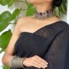 Old tribal Afghani choker with Turkoman accents- JD3919 - Image 2