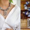 Unique vintage silver plated Tibetan Prayer wheel necklace