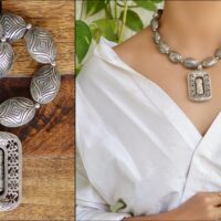 Unique vintage silver plated Tibetan Prayer wheel necklace