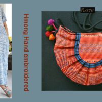 Thai Hmong Unique Embroidery Handmade Bohemian Sling Bag