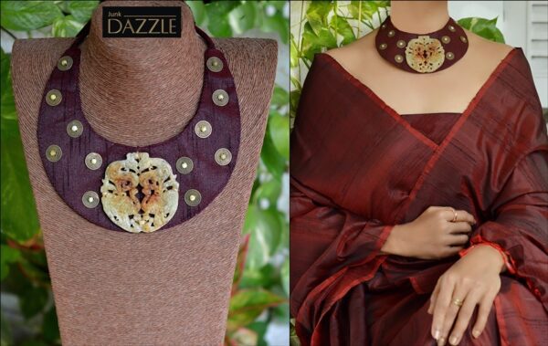 Silk Bib Jade Pendant Necklace